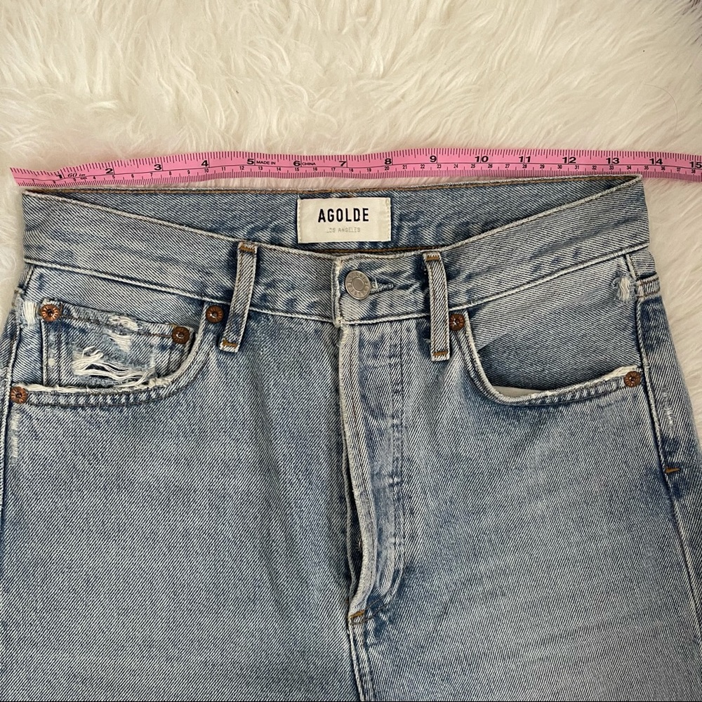 AGOLDE 90's Mid Rise Loose Fit Jeans In Snapshot Size 23 - Picture 7 of 7